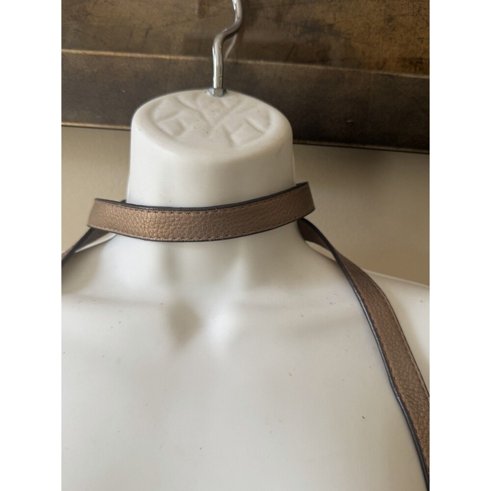 B Makowsky Gold Tan Bronze Camouflage Soft Leather Crossbody Leopard Lining Bag - Picture 5 of 16